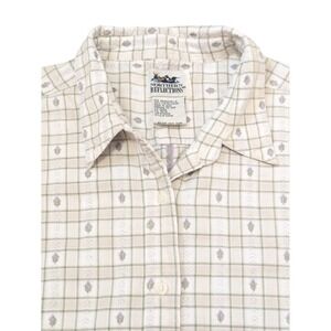 Northern Reflections Womens size‎ Large Plaid Short Sleeve Shirt